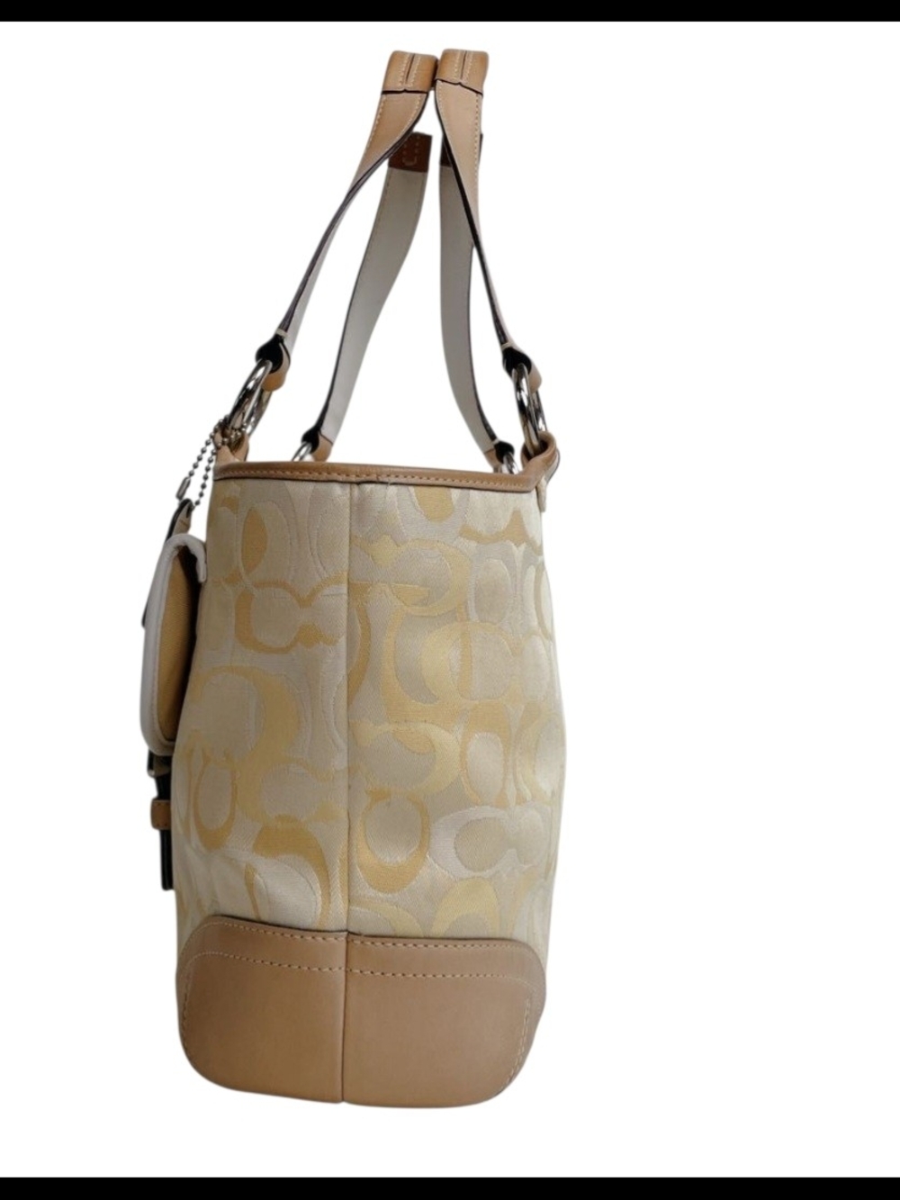 Rare Vintage Coach Soho In Optic Yellow W/ Leather Trim (2004) -Dustbag Included - Picture 5 of 16